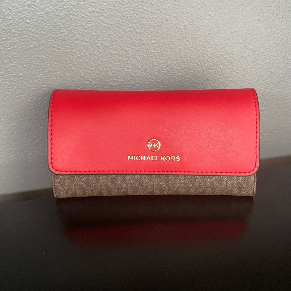 Michael Kors red wallet